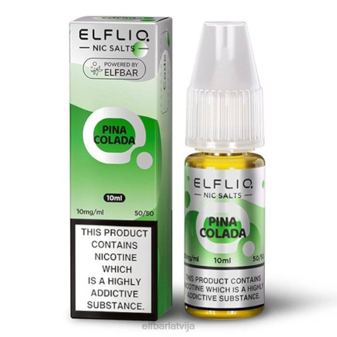 elfbar elfliq nic sāļi - pina colada - 10ml-10 mg/ml 8L4F175