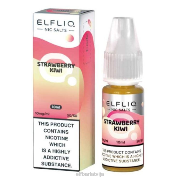 elfbar elfliq nic sāļi - zemeņu kivi - 10ml-10 mg/ml 8L4F180