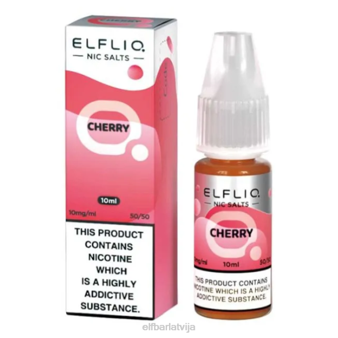 elfbar elfliq nic salts - cherry - 10ml-20 mg/ml 8L4F200