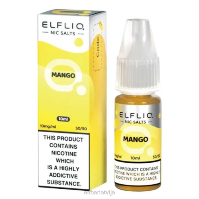 elfbar elfliq nic salts - mango - 10ml-5mg 8L4F187