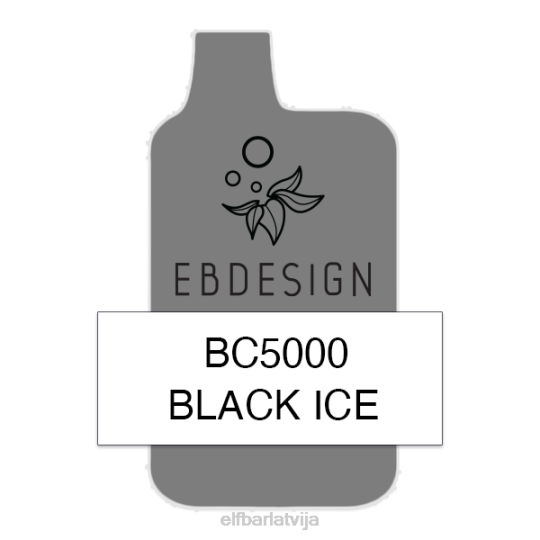 ELFBAR melnais ledus 5000 patērētājs - viens LJ0R56