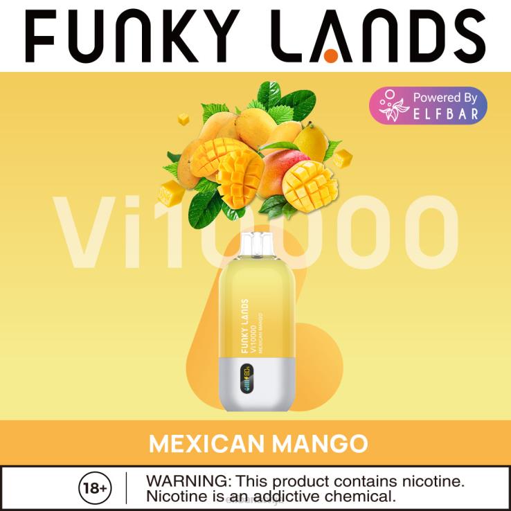 ELFBAR funky lands labākās garšas vienreizējās lietošanas vape vi10000 top izpārdošana B2NP157 meksikāņu mango