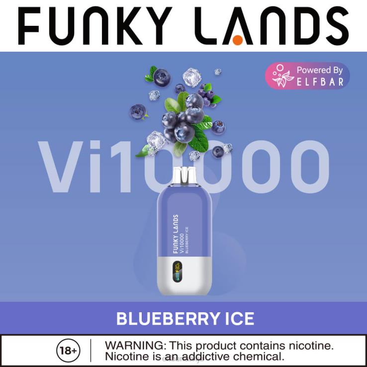 ELFBAR funky lands vienreizējās lietošanas vape vi10000 puffs B2NP163 melleņu rožu piparmētra