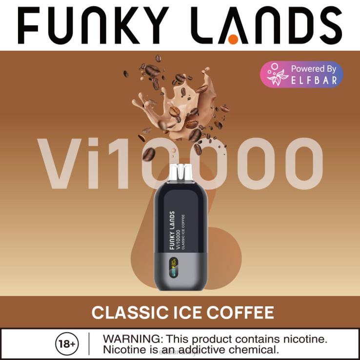 ELFBAR funky lands vienreizējās lietošanas vape vi10000 puffs B2NP165 dzērveņu vīnogu duets ledus