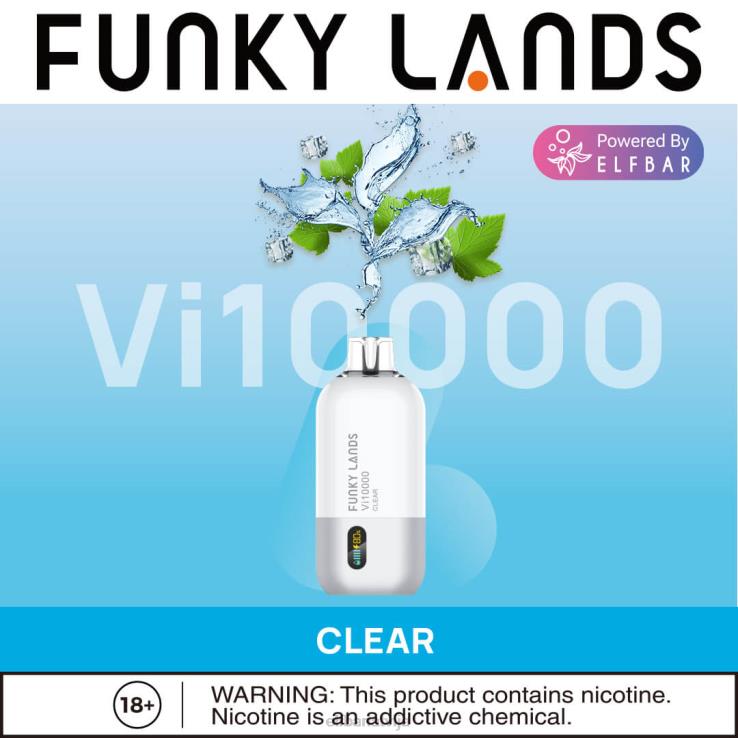 ELFBAR funky lands vienreizējās lietošanas vape vi10000 puffs B2NP165 dzērveņu vīnogu duets ledus