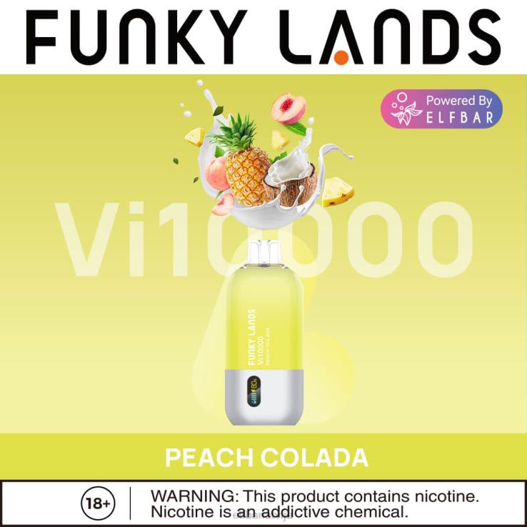 ELFBAR funky lands vienreizējās lietošanas vape vi10000 puffs B2NP167 aveņu p&b