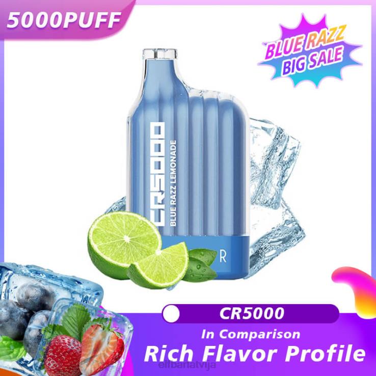 ELFBAR labākā garša vienreizējās lietošanas vape cr5000 blue razz B2NP19 zilā razz limonāde