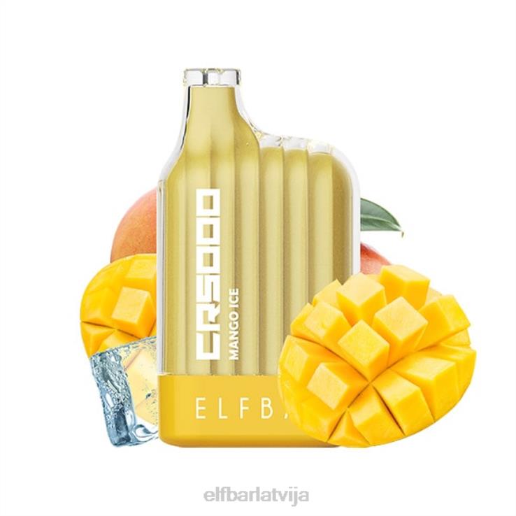 ELFBAR labākā garša vienreizējās lietošanas vape cr5000 ledus sērija B2NP22 mango ledus