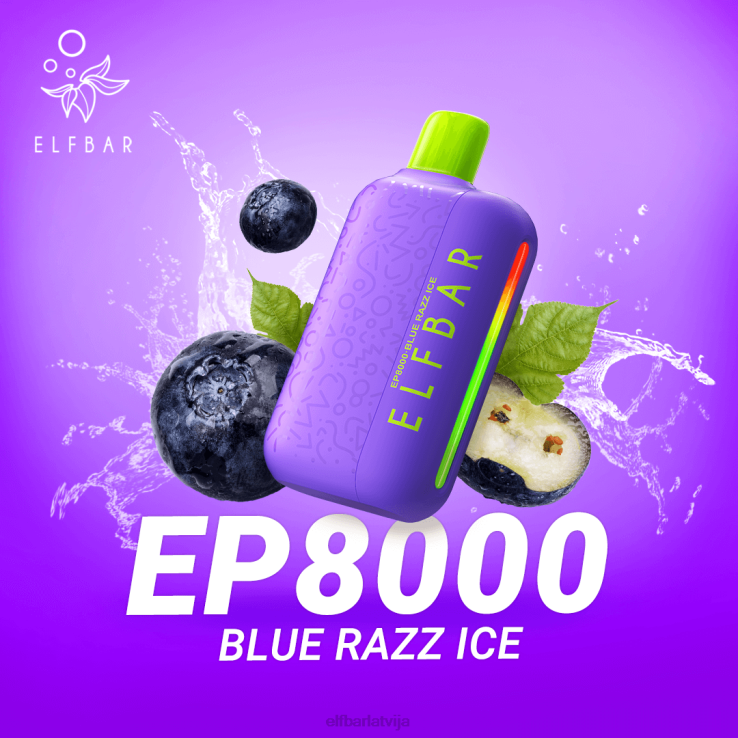 ELFBAR vienreizlietojamie vape jauni ep8000 puffs B2NP67 kazenes dzērvenes