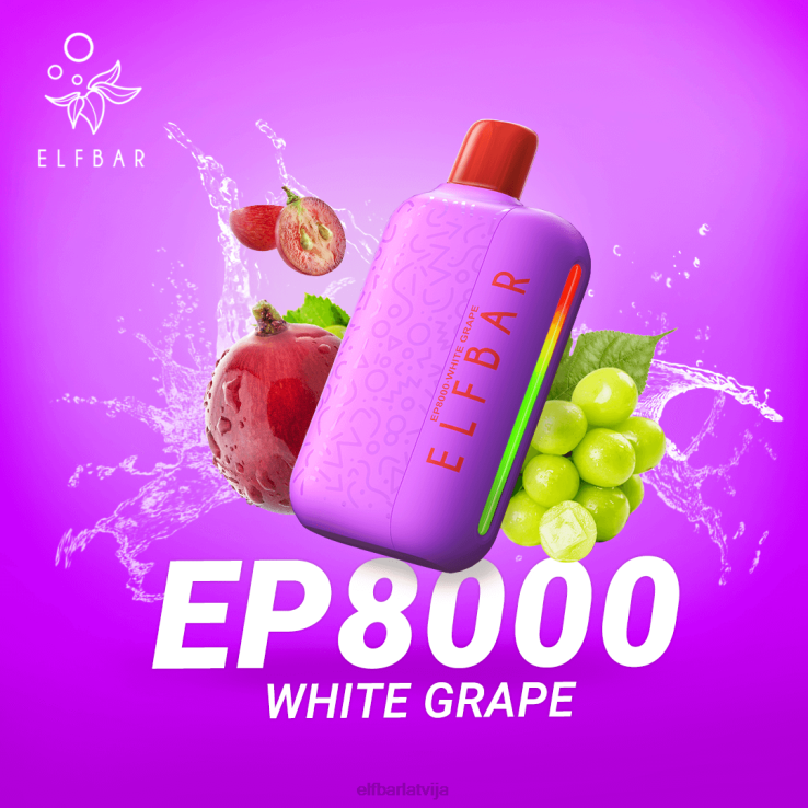 ELFBAR vienreizlietojamie vape jauni ep8000 puffs B2NP72 dubultais ābols